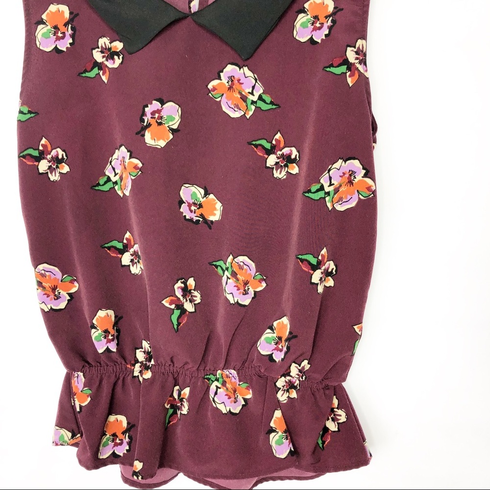 EIGHT SIXTY Floral Maroon Tank in EUC - Size L - Picture 2 of 4